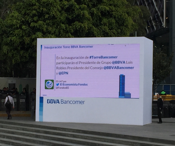 TWEET WALL TORRE BBVA BANCOMER